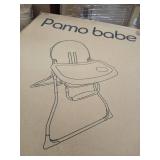 Paloma babe proable folding high chair black and white
