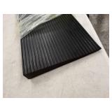 rubber entry riser black