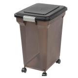 IRIS Premium Airtight Pet Food Storage Container, 42-Pounds, Smoke