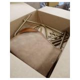 brown leather chair with metal legs