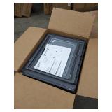 iris gark grey clear 4pc storage bi with sliding door set