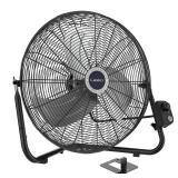 Lasko 20" Max Performance High Velocity Floor Fan with Wall Mount Option and 3 Speeds, 2264QM, Black