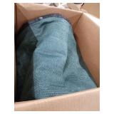 private fence cover tarp green and black long