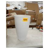 white planter vase plastic