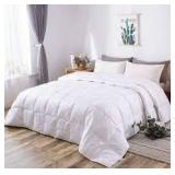 kumiq luxury down comforter home collection power white queen