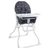 Paloma babe proable folding high chair black and white