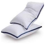 lianlam pillow set of 2 white and blue queen king