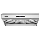 vivo home under cabinet range hood stainless steel