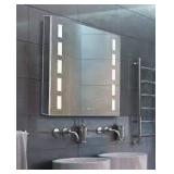 excrete led bathroom medicine cabinet silver