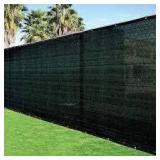 private fence cover tarp green and black long