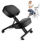 ergonomic keeling chair Adjustable stool black