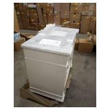 Riccardo 42in single bathroom vanity sink right white highbrury furnishings top broken