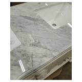 Riccardo 42in single bathroom vanity sink right white highbrury furnishings top broken