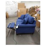klaussner furniture navy power loveseat works