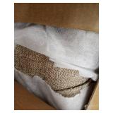 Madison park chase surfboard tufted Ottoman beige