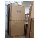 aston global Coralie xl 68wx80hin framless rectangular sliding shower enclosure with fixed panel left brushed gold clear 5 boxes