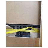 xizzi three seated sofa and 2 Ottoman grey weaved