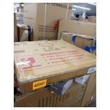 silver round mirror not broken