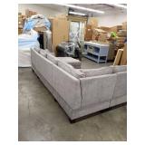 klaussner furniture gray sectional couch