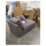 klaussner furniture chaise lounge only sectional pc gray