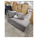 klaussner furniture chaise lounge only sectional pc gray
