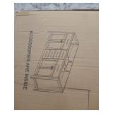 virtu usa Wrentham 72in bathroom vanity gray