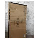 Bandera trestle dining table black 2 boxes hooker furniture