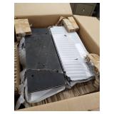 Bandera trestle dining table black 2 boxes hooker furniture