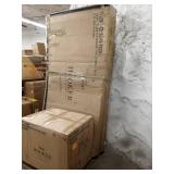 Bandera trestle dining table black 2 boxes hooker furniture