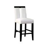 Counter Height Dining Chair, Black and White set of 2