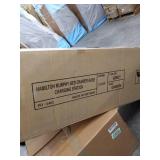 Atlantic Furniture Hamilton Murphy bed drawer base charging station grey queen auden soilid wood storage