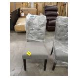 roundhill Furniture Brookwood chair set of 4 black and brown legs