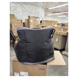 big Joe dorm bean bag black and grey