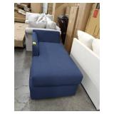 klaussner furniture Hayes chaise sectional pc only blue