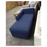 klaussner furniture Hayes chaise sectional pc only blue