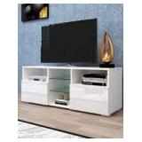 white TV stand