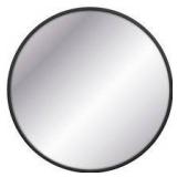 silver round mirror not broken