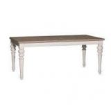 liberty Furniture rectangular leg table Farmhouse white wood