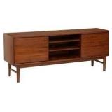 lavina tv media cabinet antique brown unique