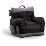 big Joe dorm bean bag black and grey