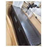 Lund black tool box with keys diamond plated