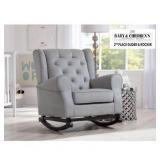 Delta Children Emma Nursery Baby Rocking Chair, Dovey Gray
