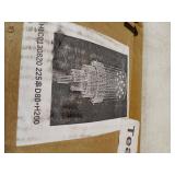 Moroni modern luxury crystal pendent hallway stair case