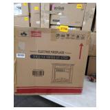 electric fireplace brown with insert