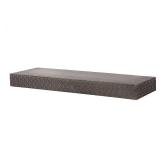 American Art Decor Large Embossed Wood Floating Wall Shelf - Black - 36.25" L x 3" H x 8.6" D- Retail:$99.99