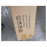 qeelg l shaped desk rustic grey