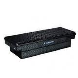 Lund black tool box with keys diamond plated