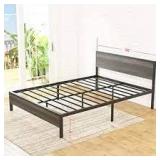 weehom black moderni queen bed frame