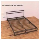 Niclas no box spring bed frame black full