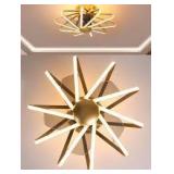ceiling fan light gold